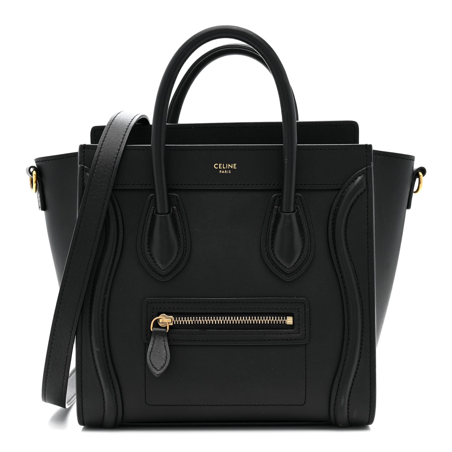 Smooth Calfskin Nano Luggage Black