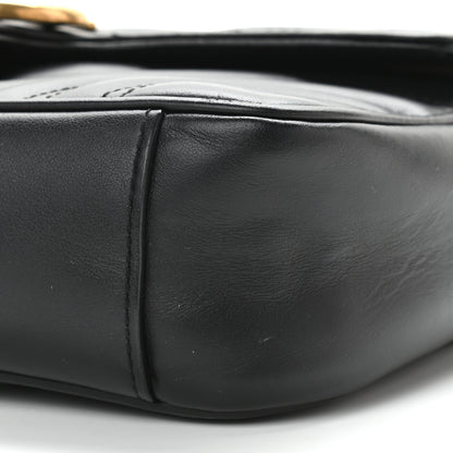Gucci Calfskin Matelasse Mini GG Marmont Shoulder Bag Black 9 of 10