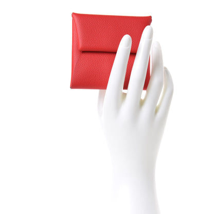 Hermes Evercolor Bastia Coin Purse Rouge De Coeur 2 of 10