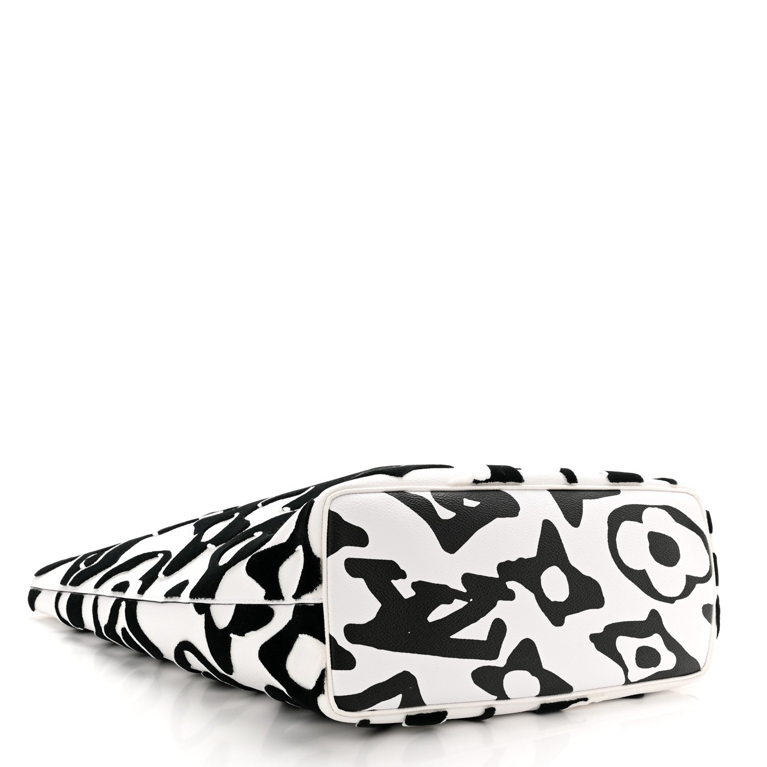 Louis Vuitton X UF Tufted Monogram Tufted Cabas White Black 4 of 10