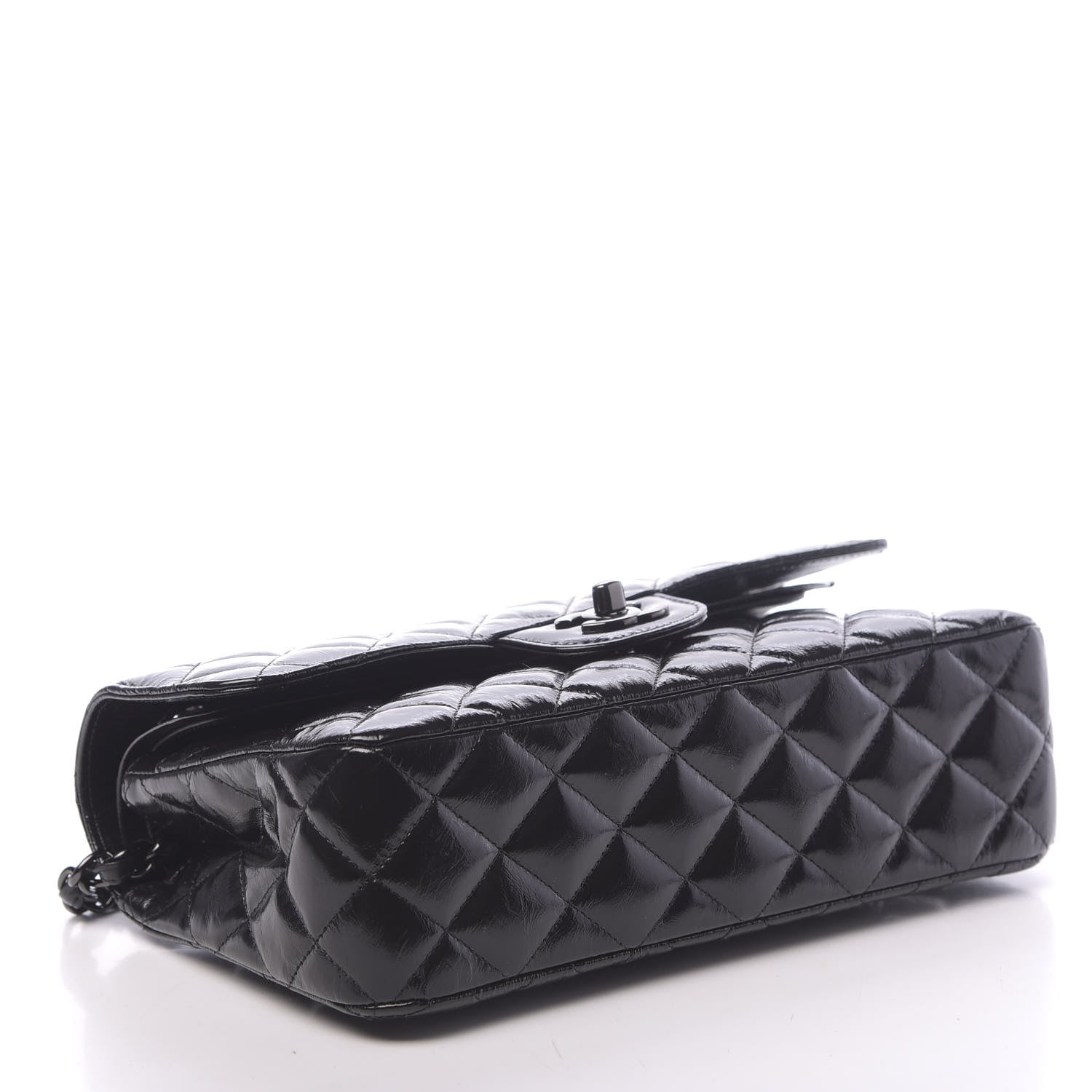 Chanel Shiny Crumpled Calfskin Quilted Small Incognito Double Flap 4 of 11