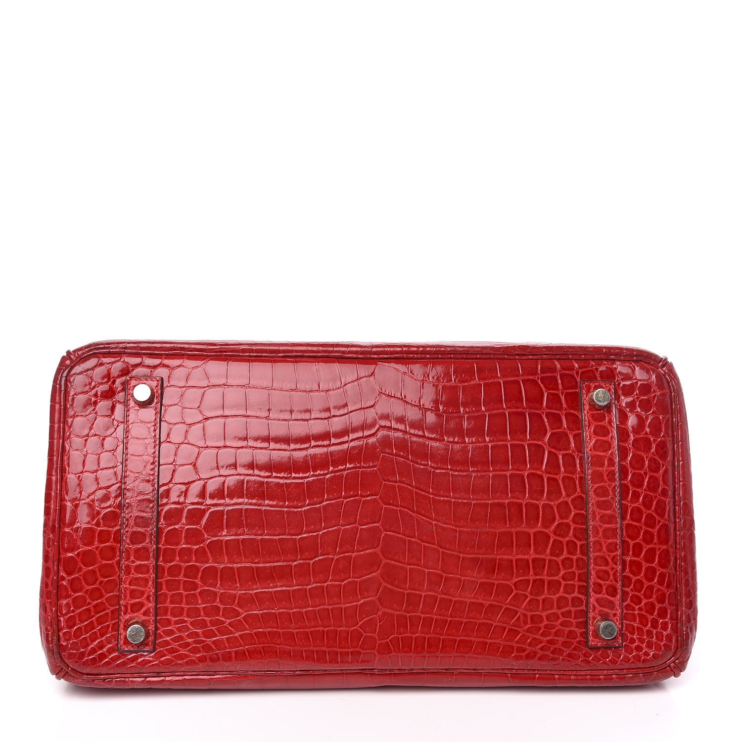 Hermes Shiny Porosus Crocodile Birkin 35 Braise 6 of 31