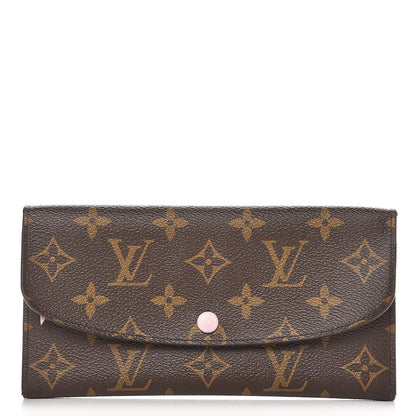 Louis Vuitton Monogram Emilie Wallet Rose Ballerine 1 of 6