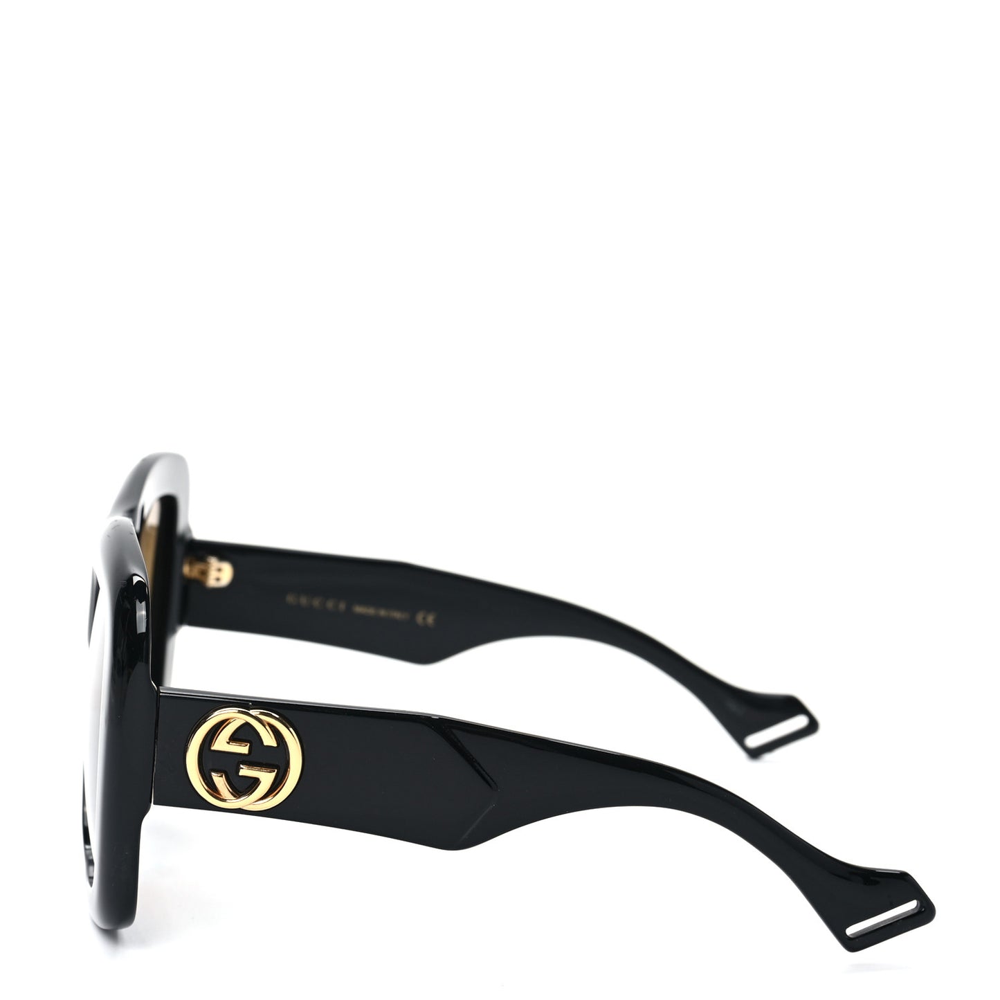 Acetate Square Frame Sunglasses GG0498S Black