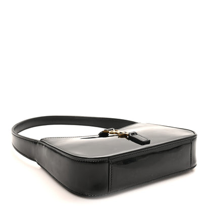 Saint Laurent Patent Calfskin Le 5 A 7 Mini Hobo Black 4 of 10