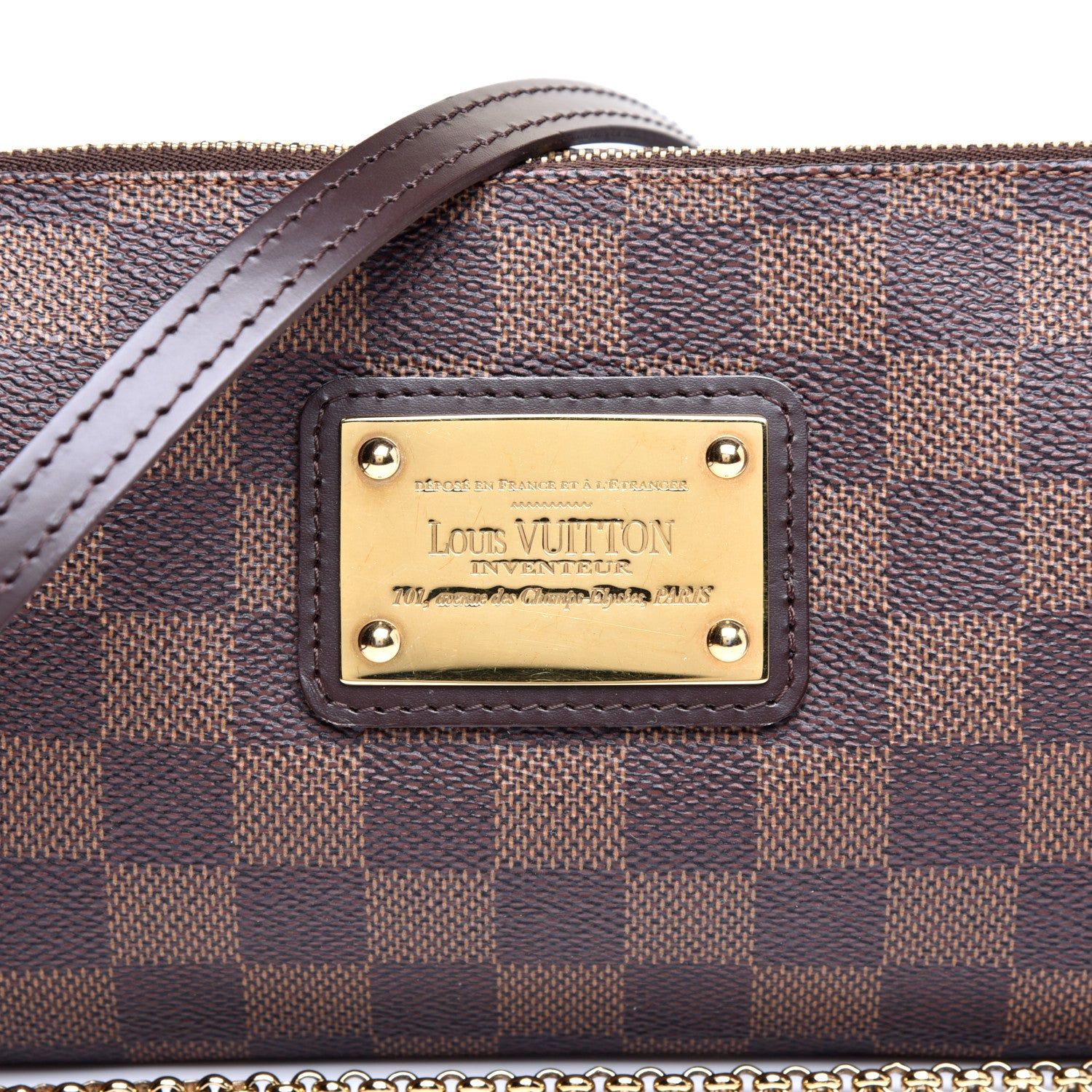 Louis Vuitton Damier Ebene Eva Clutch 8 of 9