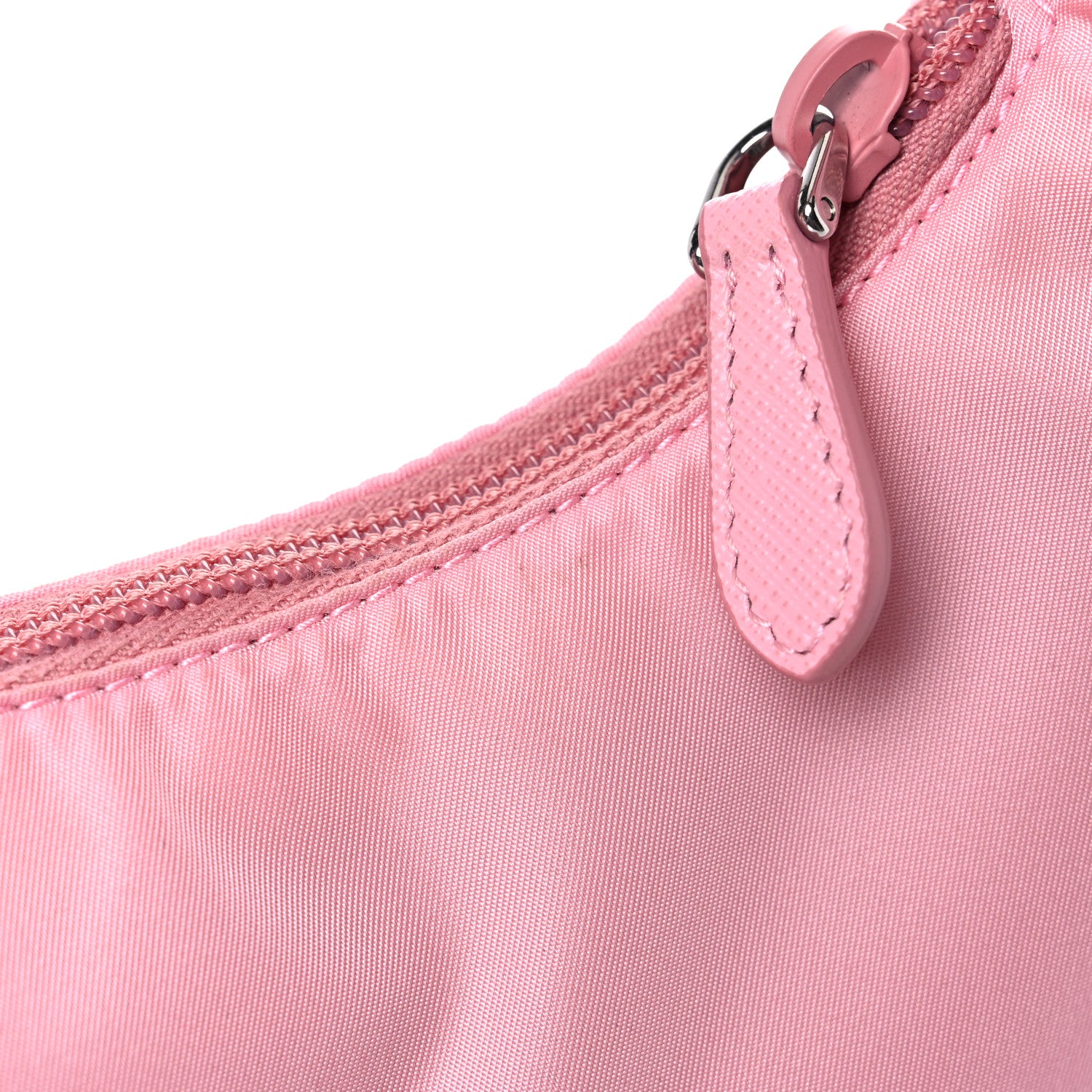 Prada Tessuto Nylon Saffiano Mini Re-Edition 2000 Bag Rosa 12 of 13