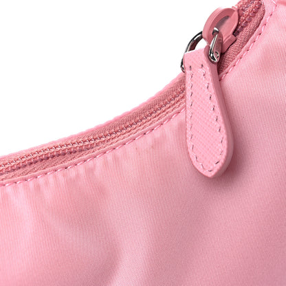 Prada Tessuto Nylon Saffiano Mini Re-Edition 2000 Bag Rosa 12 of 13