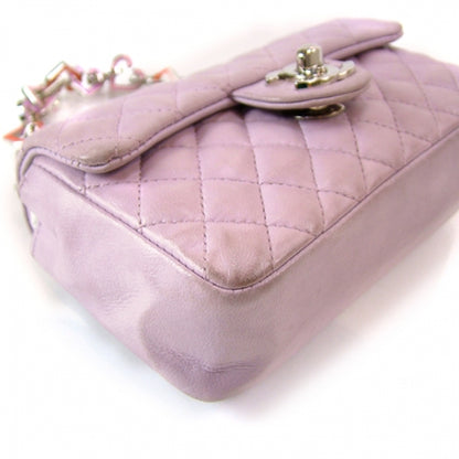 Chanel Lambskin Quilted Mini Valentine Flap Lilac 6 of 10