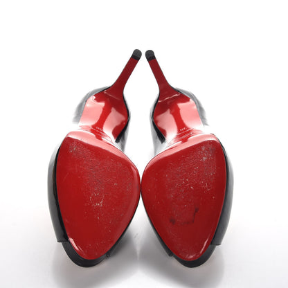 Christian Louboutin Patent No Matter 85 Pumps 38 Black 6 of 9