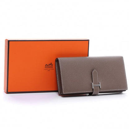 Hermes Epsom Leather Bearn Wallet Etoupe 5 of 8