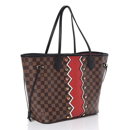 Louis Vuitton Damier Ebene Karakoram Neverfull MM 3 of 9