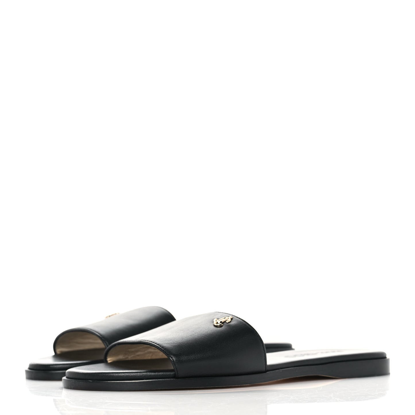 Nappa Minea Flat Sandals 37 Black
