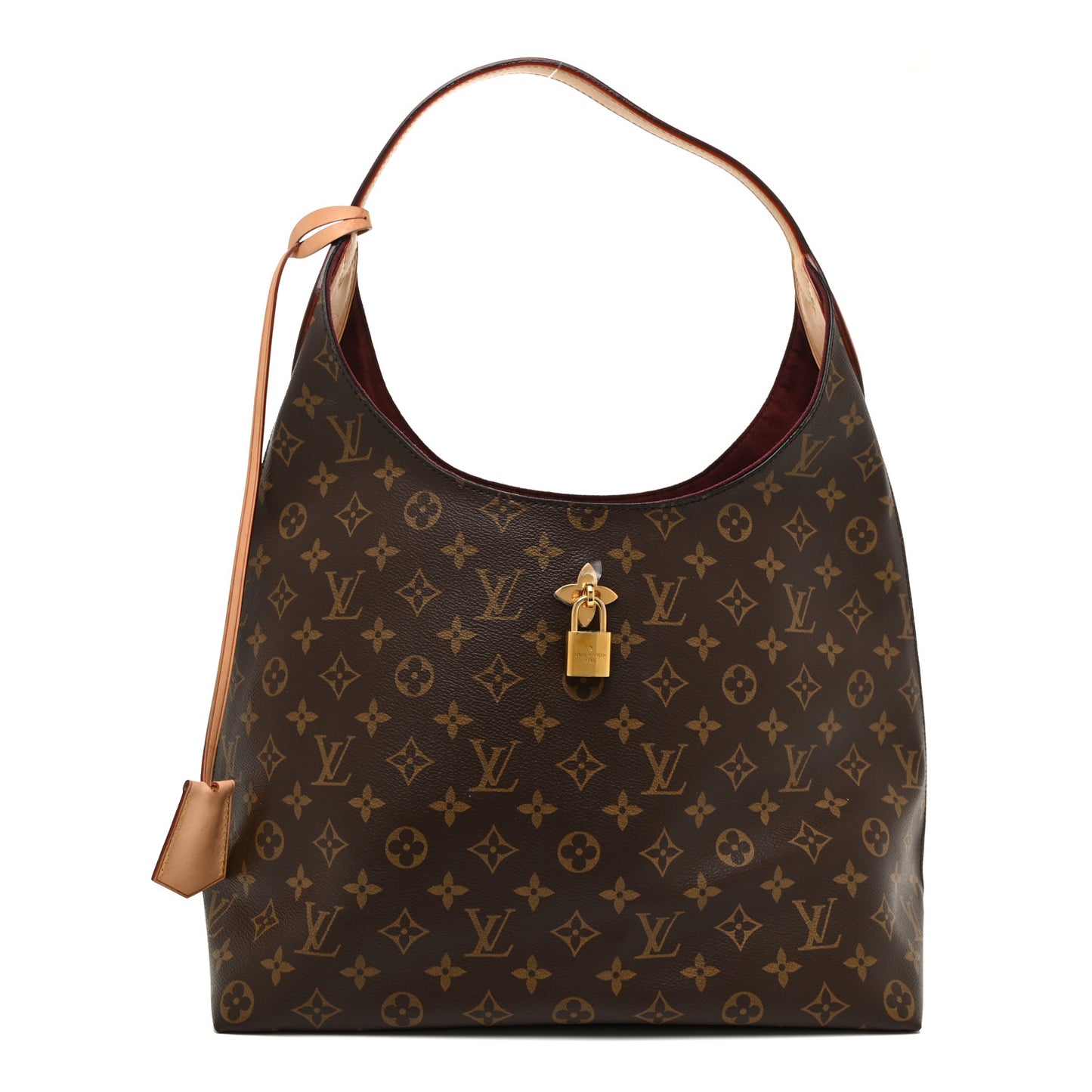 Monogram Flower Hobo Beige