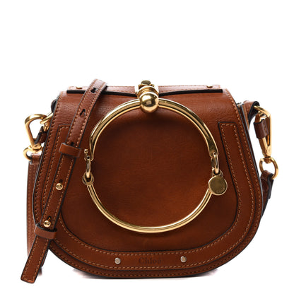 Chloe Calfskin Suede Small Nile Bracelet Bag Caramel 1 of 10