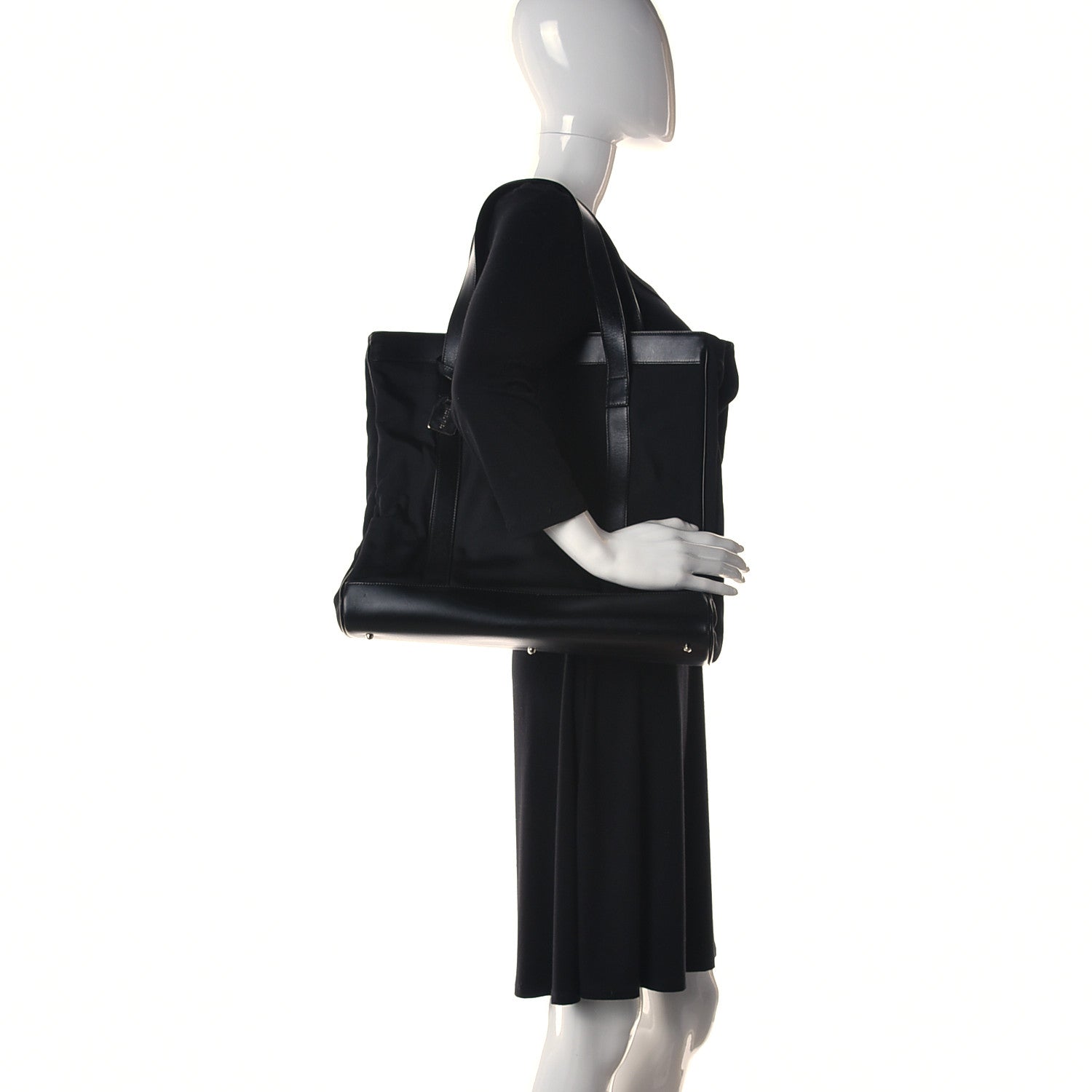 Gucci Nylon Tote Black 2 of 12
