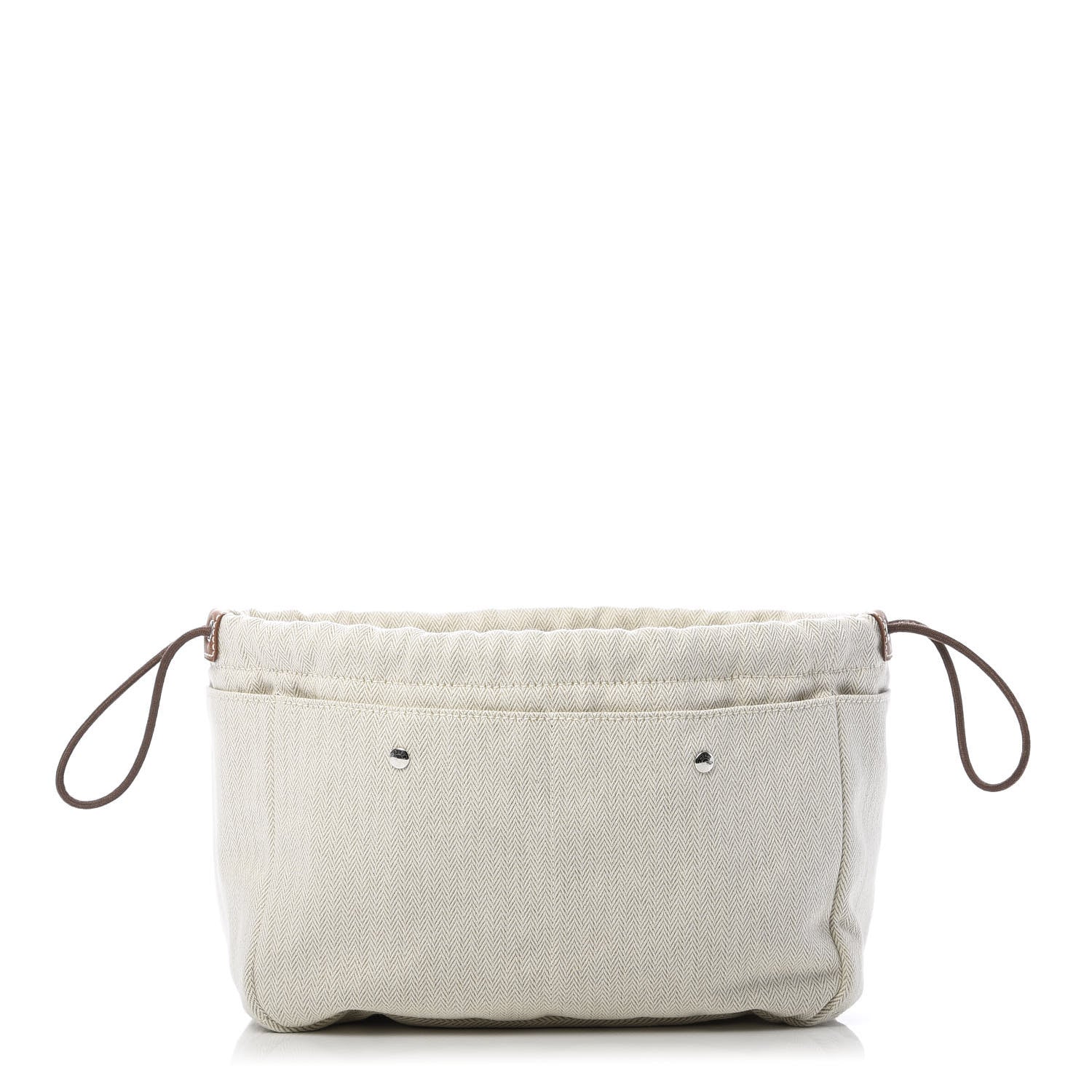 Hermes Canvas Barenia Fourbi 25 MM Pouch Naturel Fauve 1 of 11