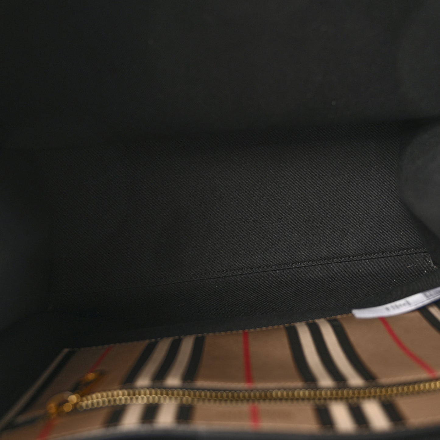 E-Canvas Stripe Book Tote Tan Archive Beige