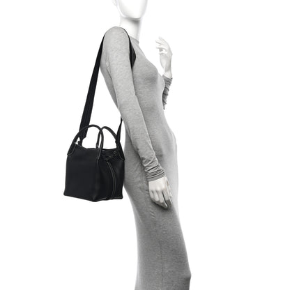 Loro Piana Smooth Calfskin Small Bale Bag Black 2 of 9