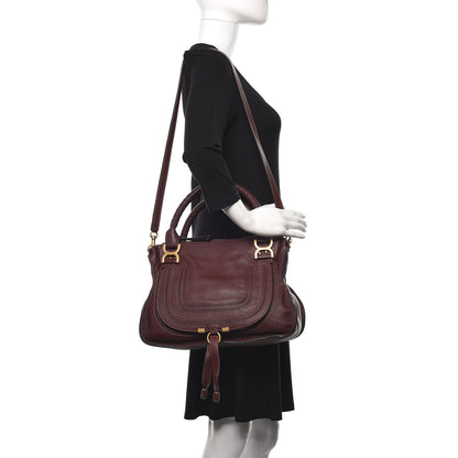 Chloe Calfskin Medium Marcie Satchel Dark Velvet 2 of 13