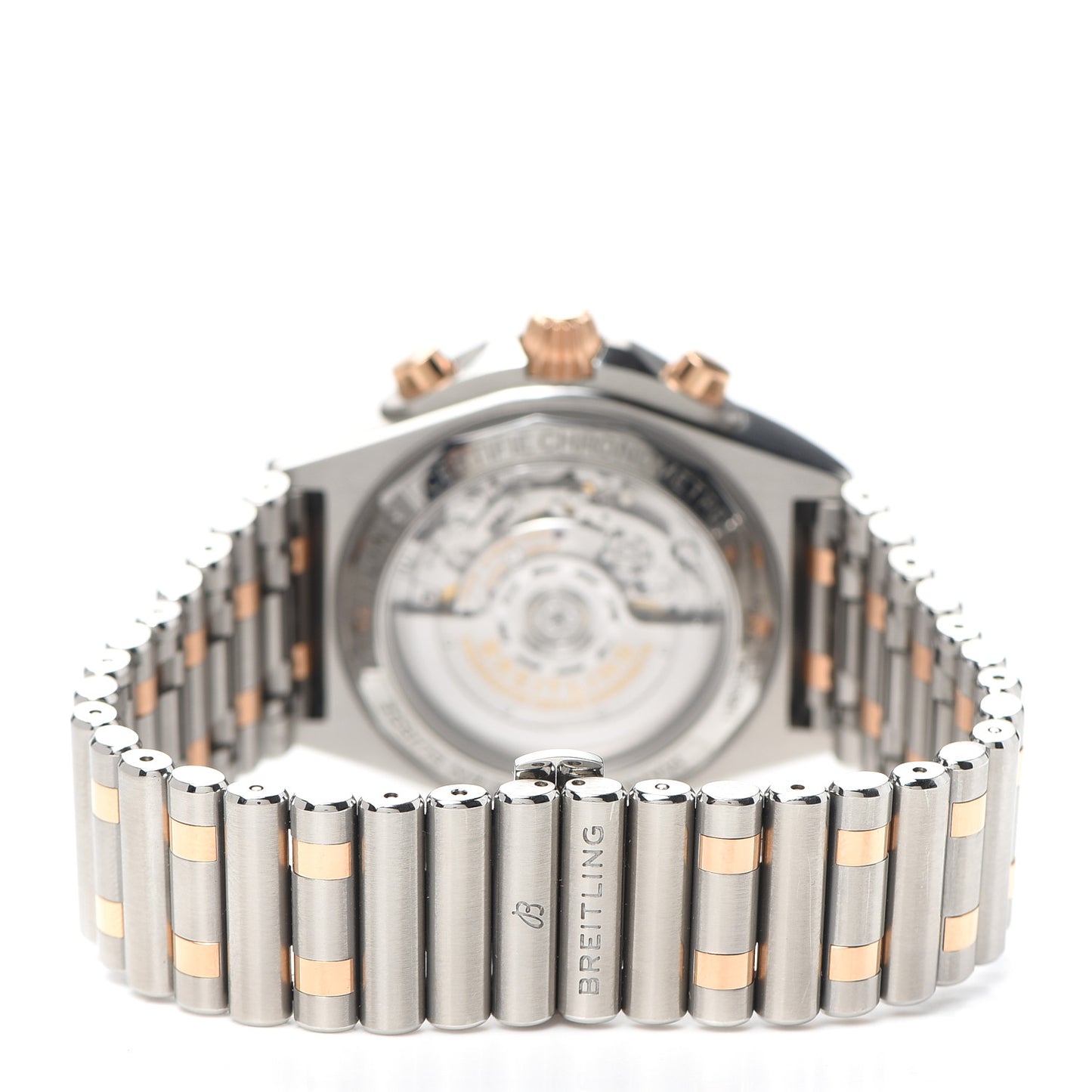 Stainless Steel 18K Rose Gold 42mm Chronomat B01 Automatic Watch Grey UB0134