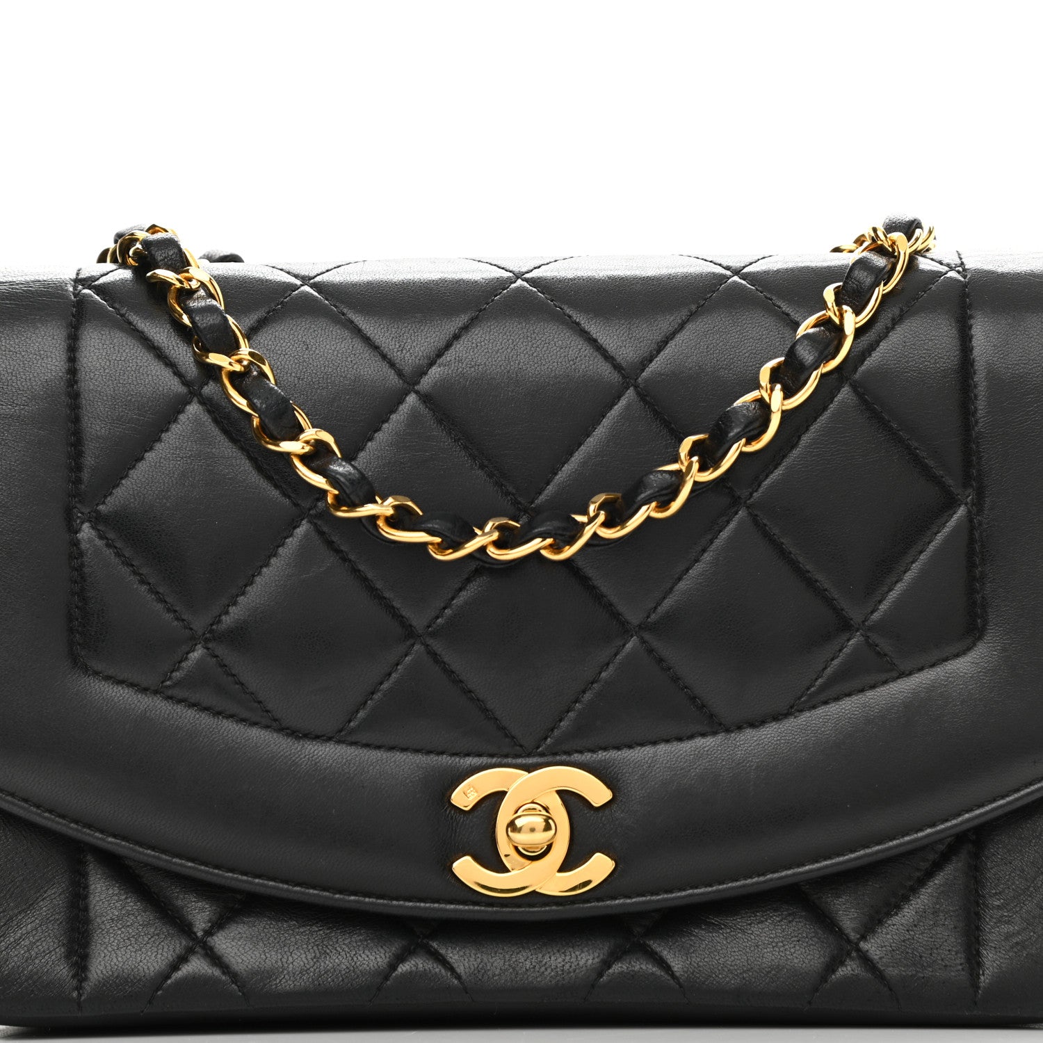 Chanel Lambskin Quilted Small Single Flap Black 8 of 8