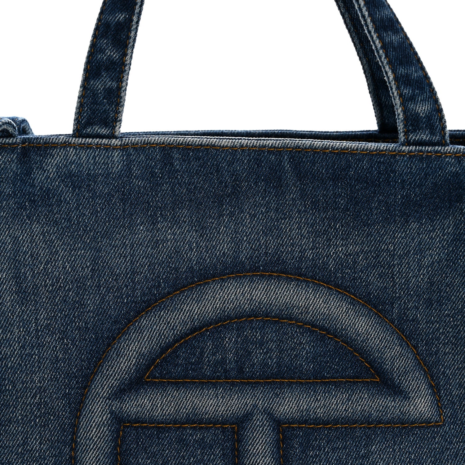 Telfar Denim Medium Shopping Bag Blue 8 of 10
