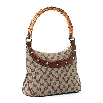 Gucci Monogram Bamboo Anita Top Handle Bag Brown 3 of 9