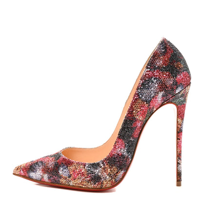 Christian Louboutin Glitter So Kate 120 Pumps 37 Plume 1 of 8