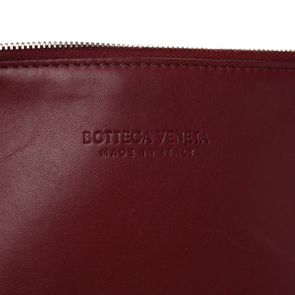Bottega Veneta Calfskin Intrecciato Large North South Tote Bag Burgundy 7 of 11