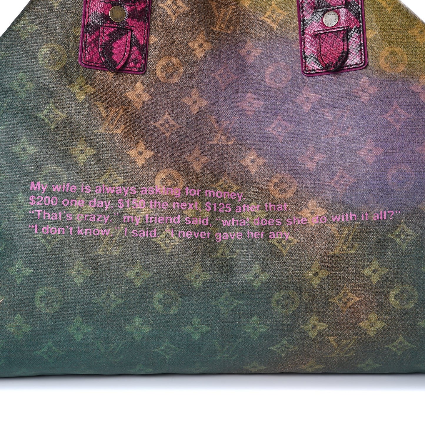 Richard Prince Monogram Karung Duderanch Jokes Tote