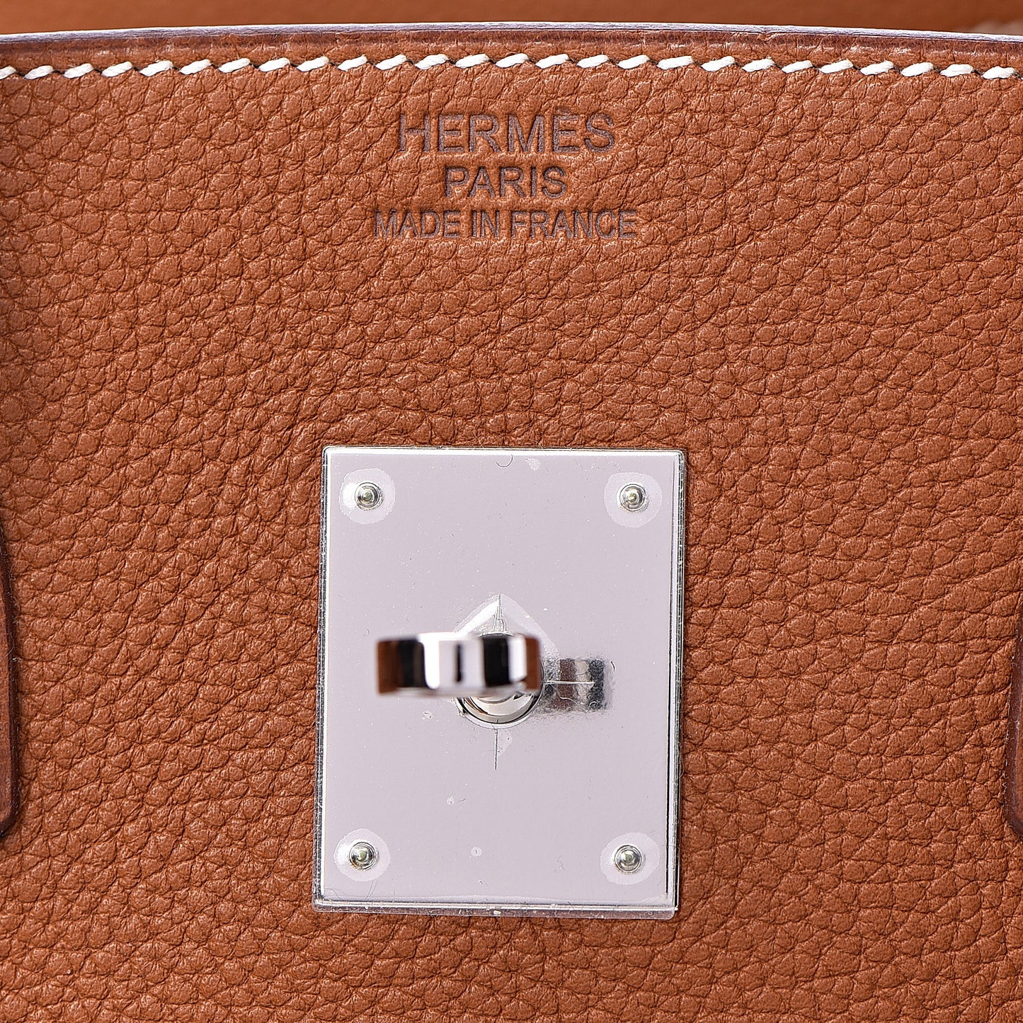 Natural Barenia Faubourg Birkin 35 Fauve