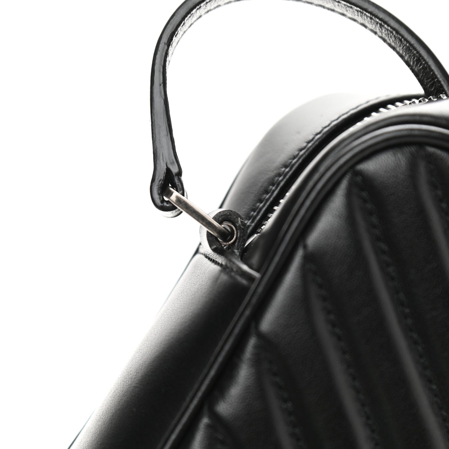 Calfskin Matelasse Monogram Lou Camera Bag Black