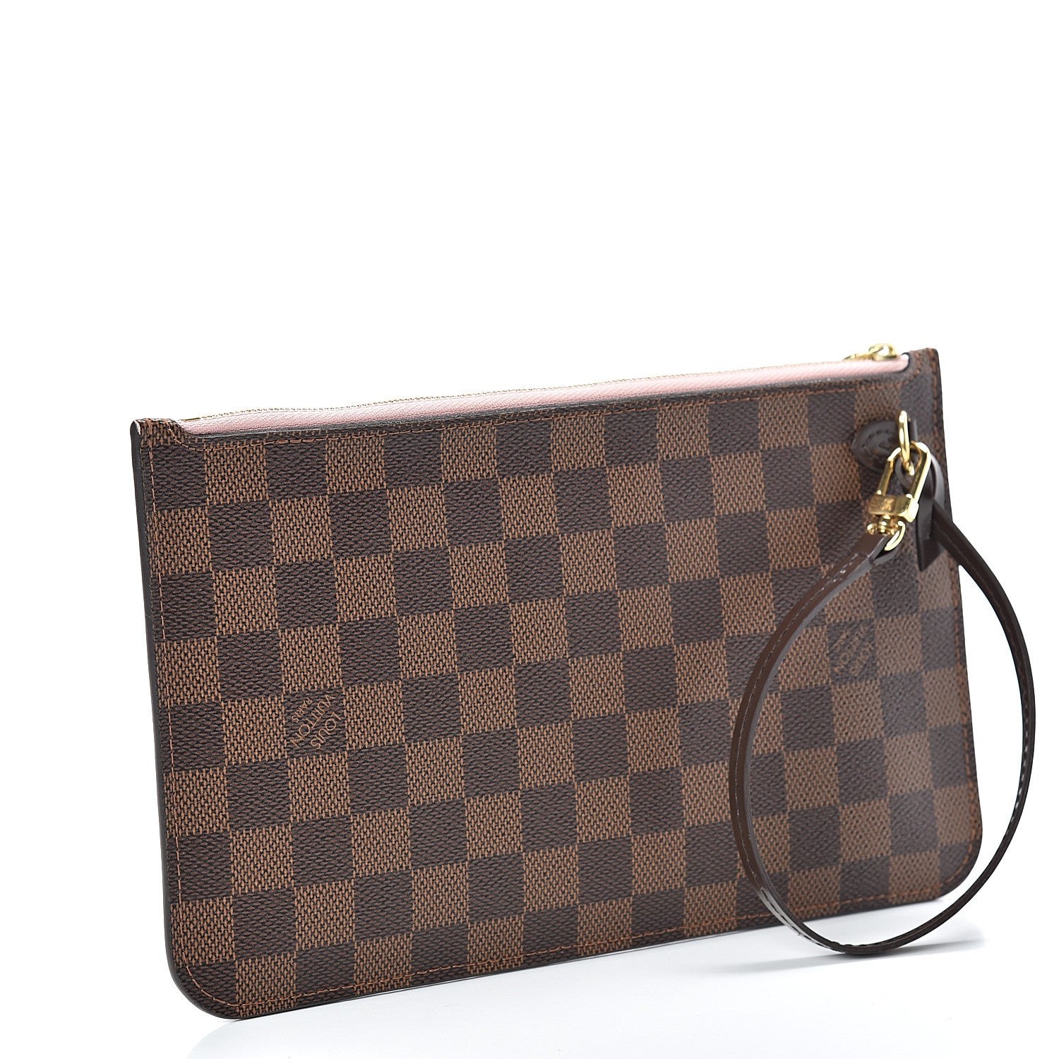 Louis Vuitton Damier Ebene Neverfull MM GM Pochette Rose Ballerine 3 of 8