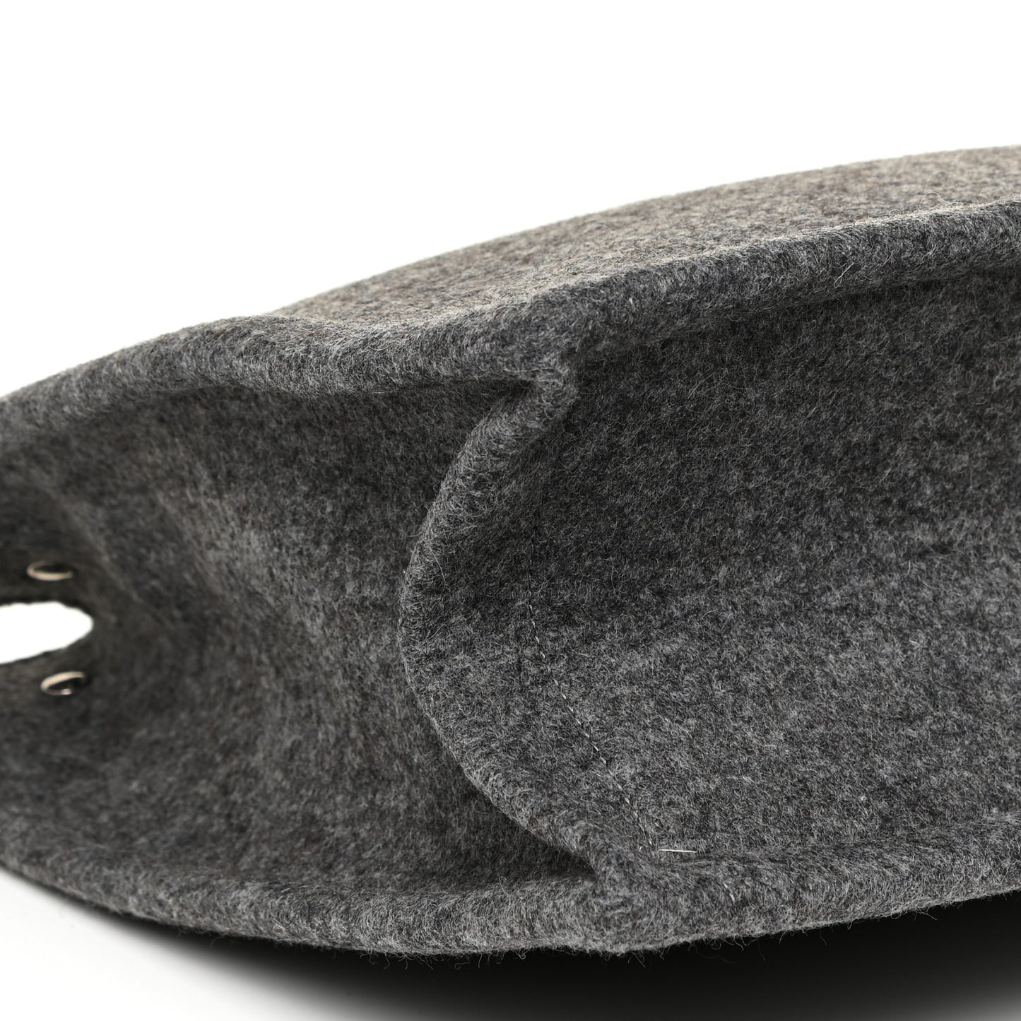 Wool Calfskin Rive Gauche Tote Grey