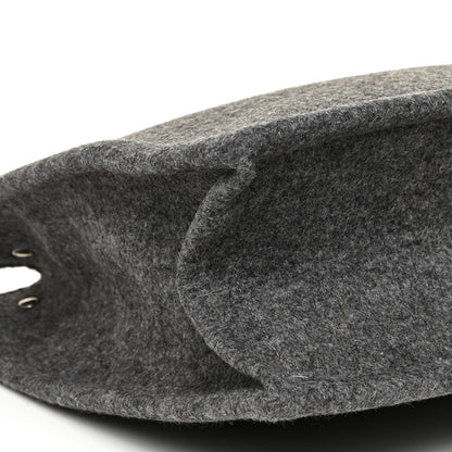Saint Laurent Wool Calfskin Rive Gauche Tote Grey 8 of 9