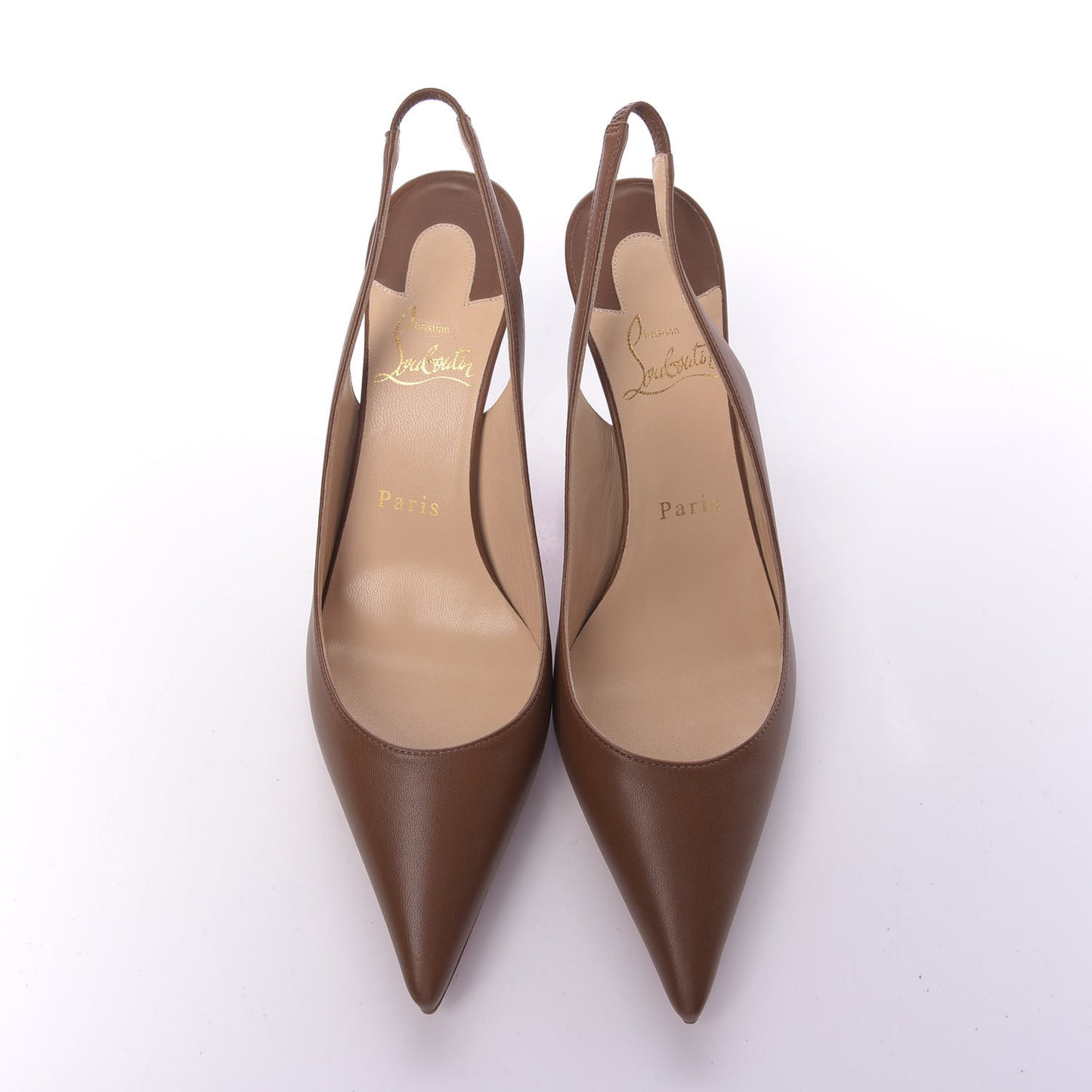 Nappa Clare Sling 80 Pumps 37 Cuoio