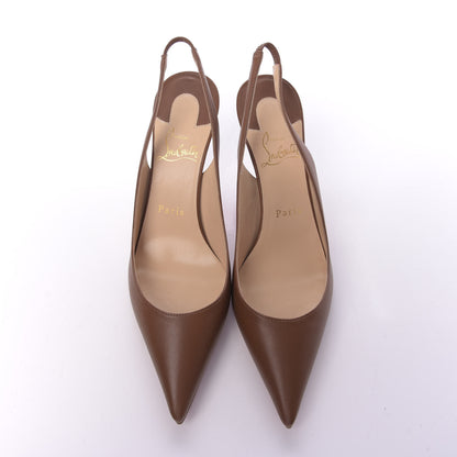 Christian Louboutin Nappa Clare Sling 80 Pumps 37 Cuoio 5 of 9