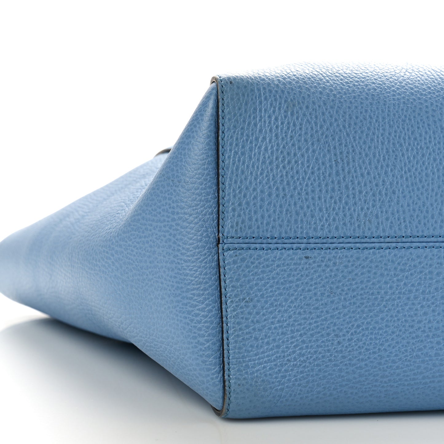 Dollar Calfskin Medium Swing Tote Mineral Blue