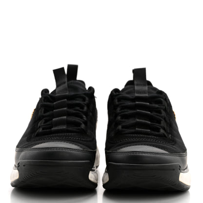 Chanel Velvet Calfskin Mixed Fibers CC Sneakers 37 Black 2 of 8