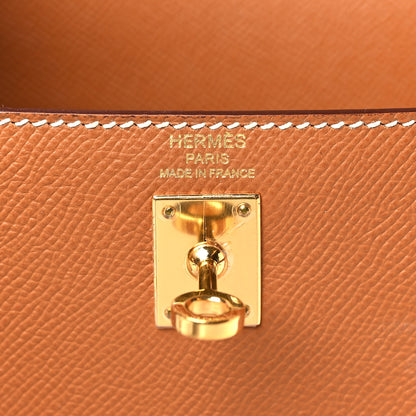 Hermes Epsom Kelly Sellier 25 Gold 6 of 9