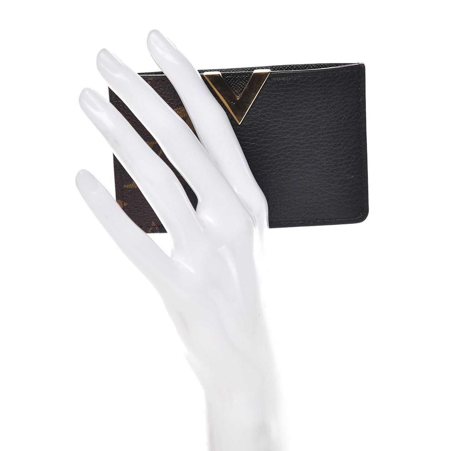 Monogram Calfskin Kimono Card Holder Black