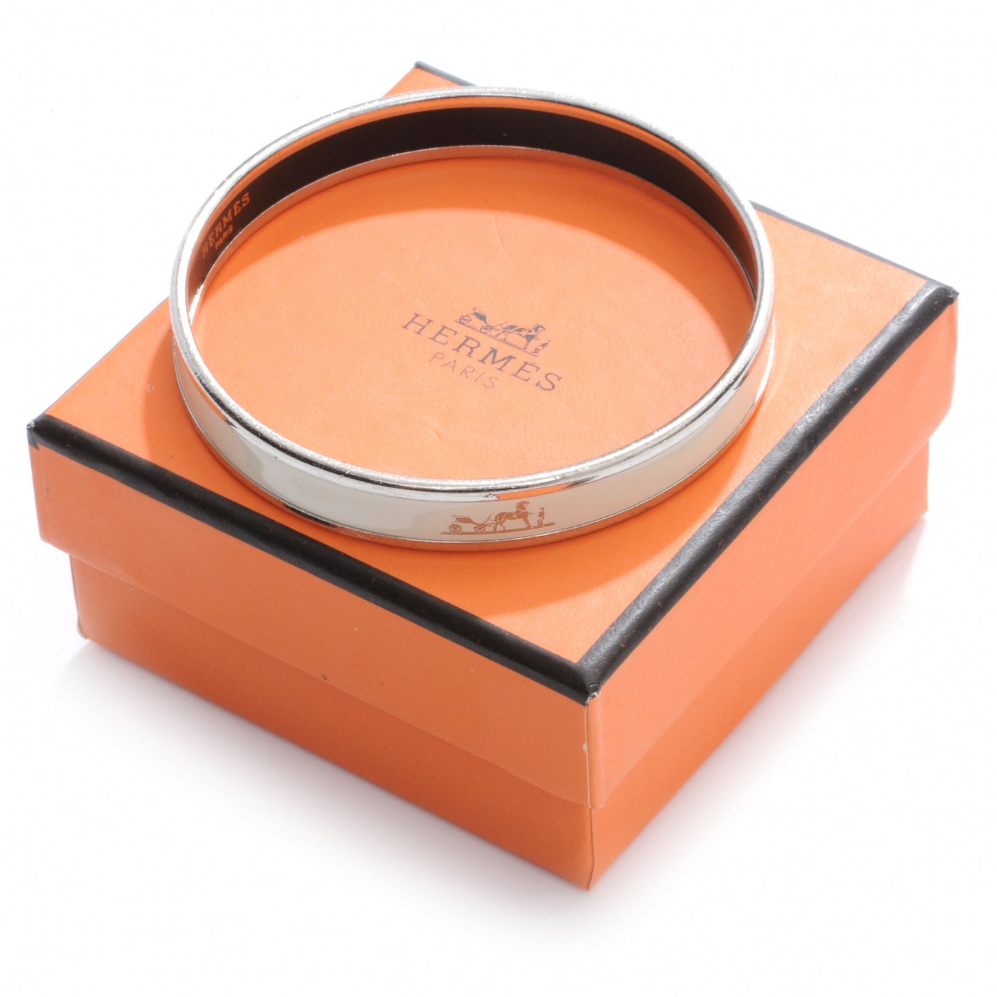 Enamel Narrow Caleche Printed Bracelet PM 65