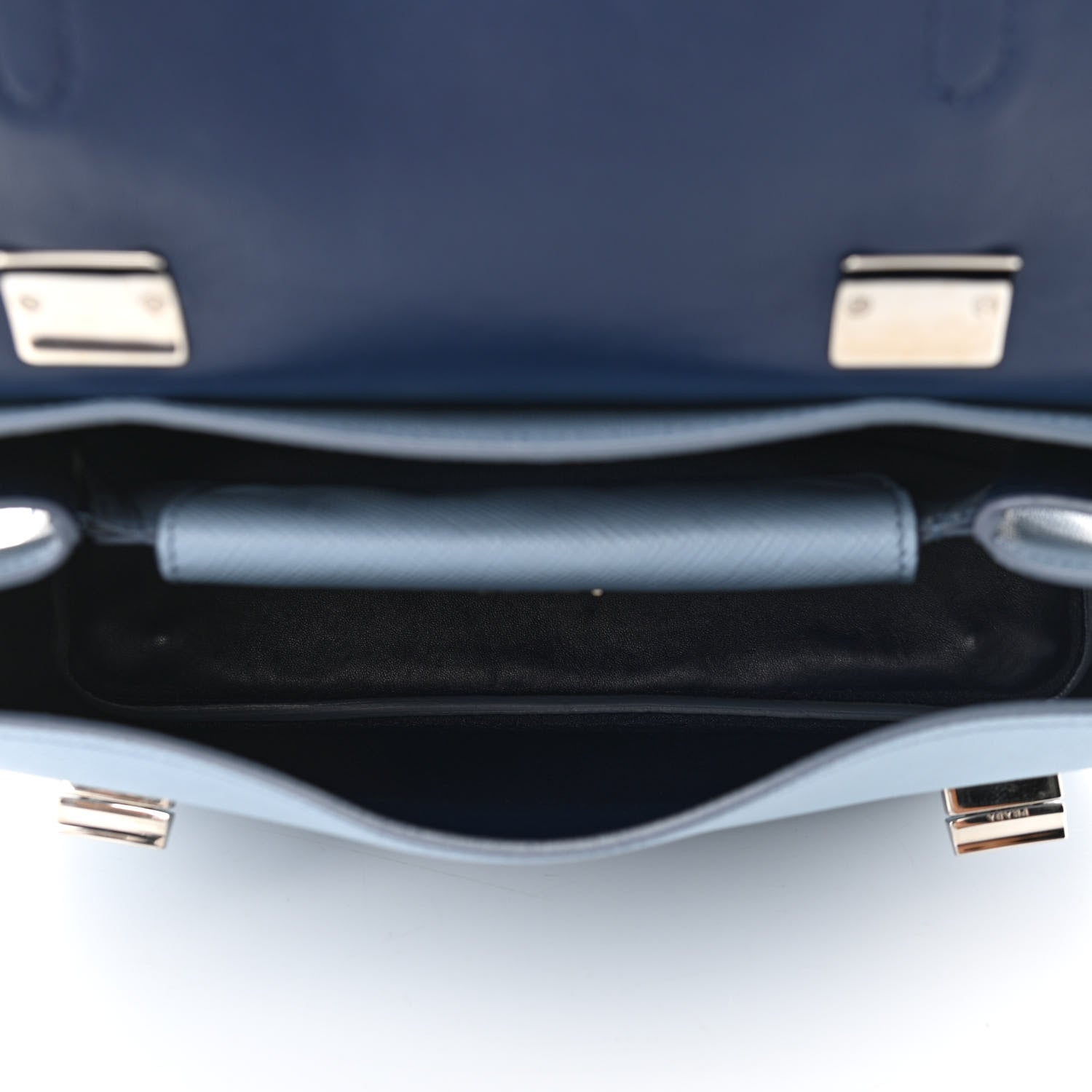 Prada Saffiano Cuir Convertible Top Handle Tote Astrale 5 of 11