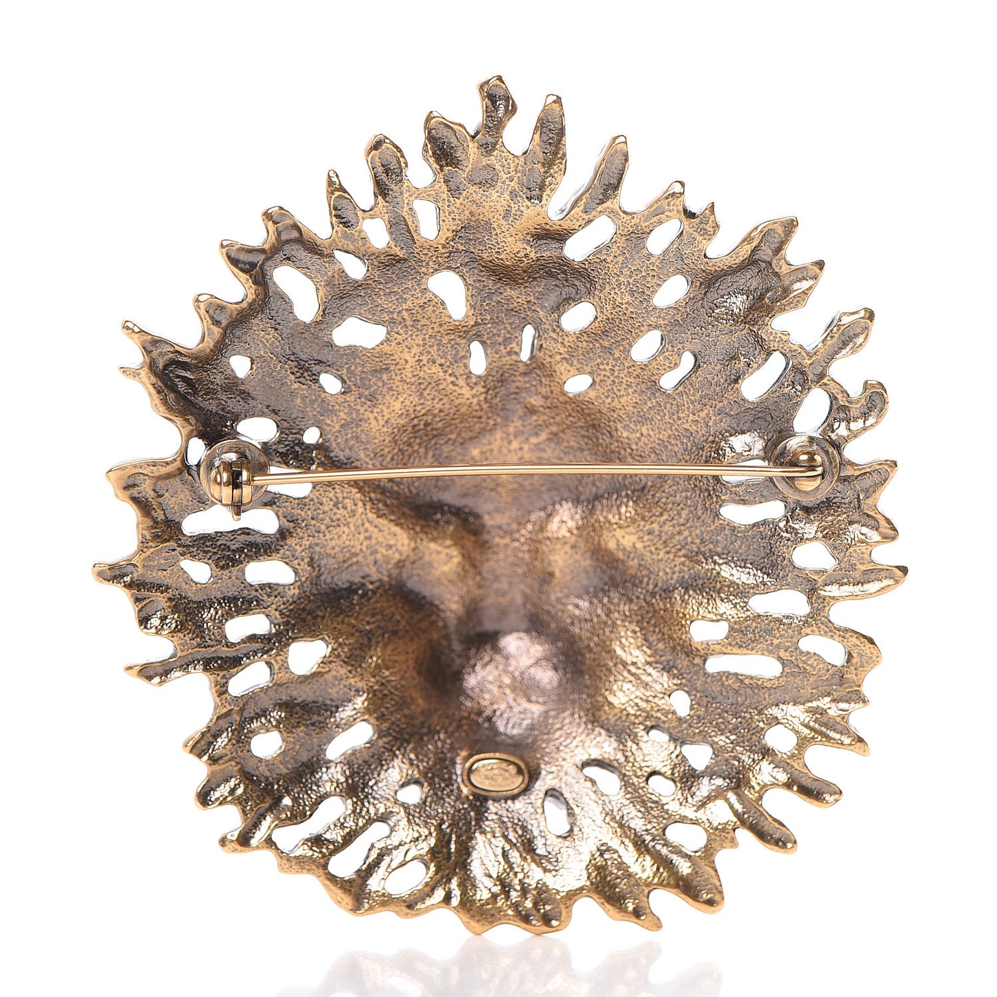CC Lion Brooch Gold