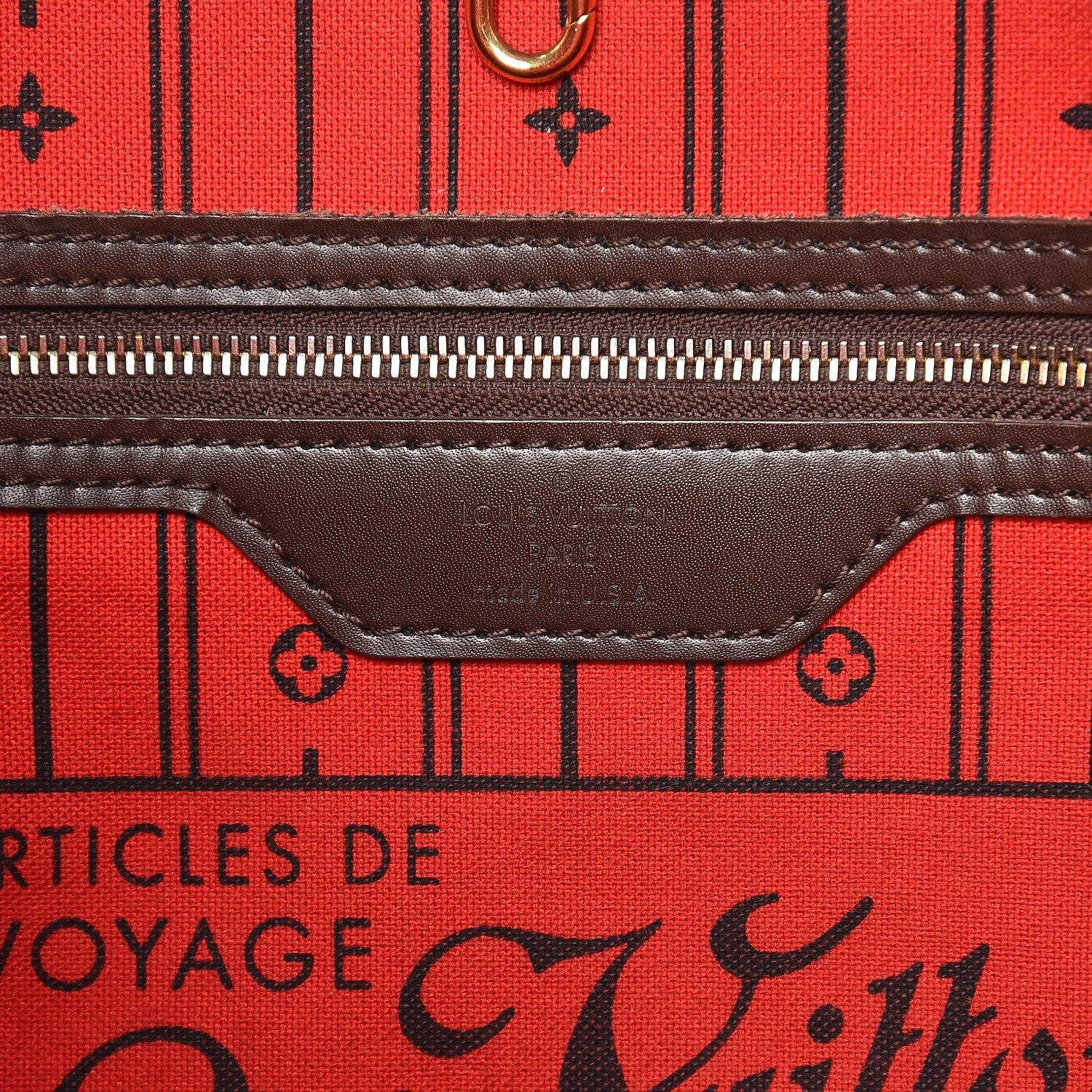 Louis Vuitton Damier Ebene Neverfull MM 6 of 14
