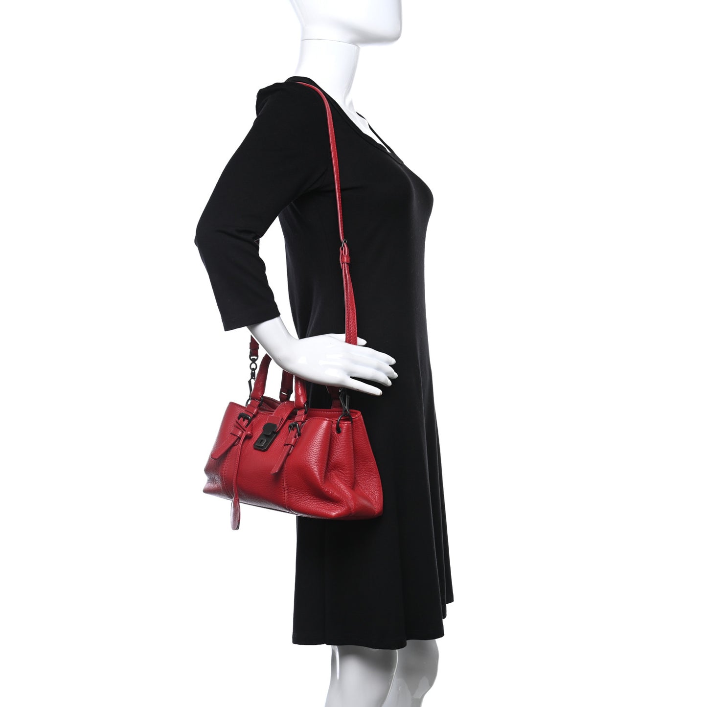 Cervo Small Roma Tote China Red