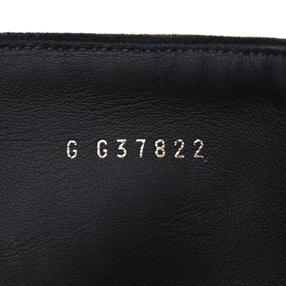 Chanel Suede Calfskin Grosgrain Cap Toe Chain Short Boots 40 Black 8 of 9