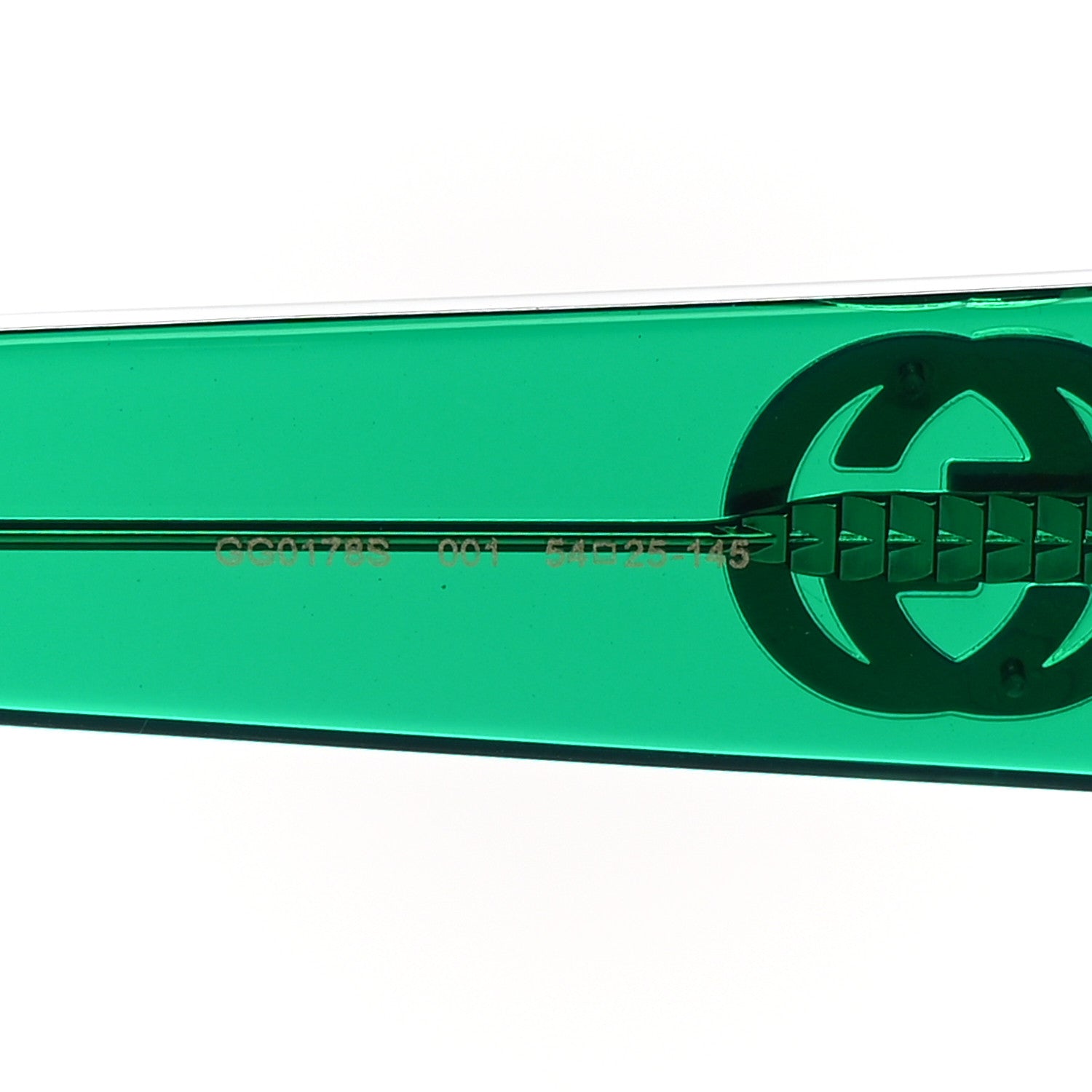 Gucci Square Web Frame GG0178S Sunglasses Green Red 6 of 8