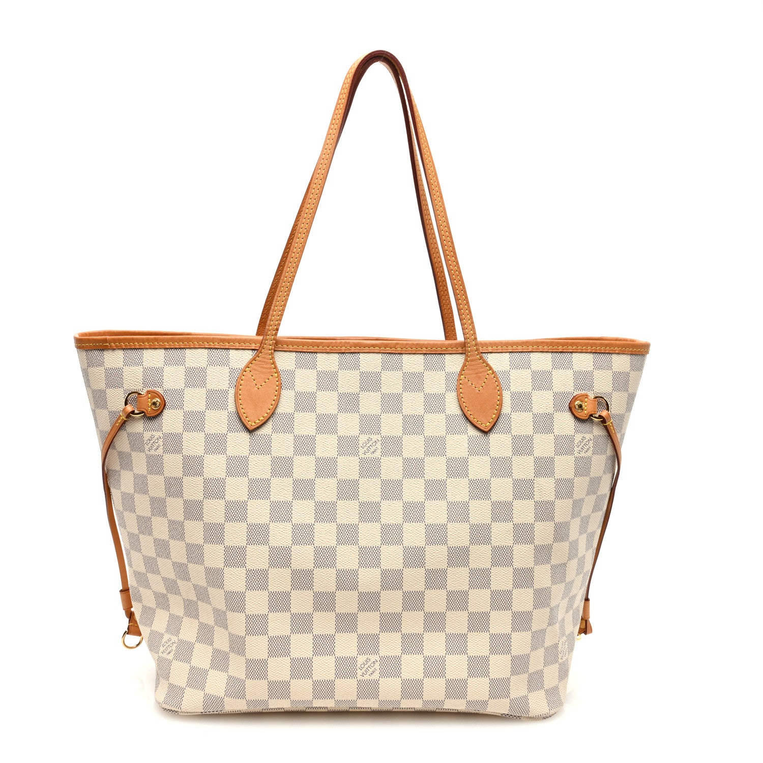 Louis Vuitton Damier Azur Neo Neverfull MM Rose Ballerine 1 of 10